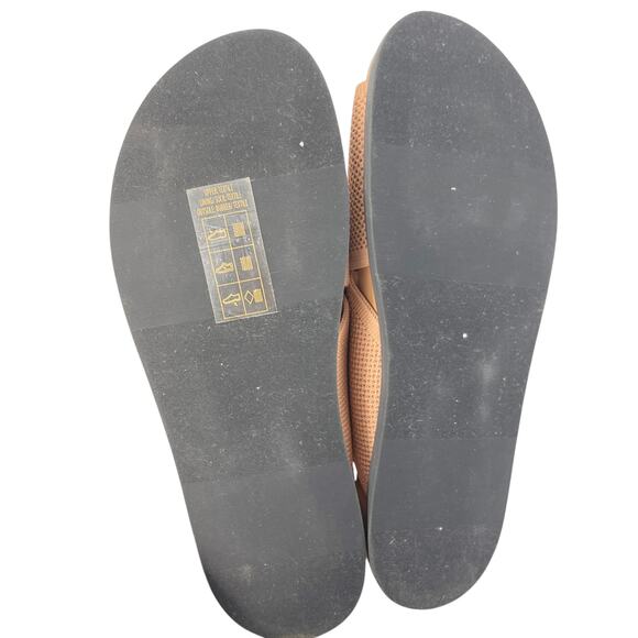 Everlane The ReKnit Form Crossover Sandal Caramel Tan Size 10 NWOB - Picture 9 of 9